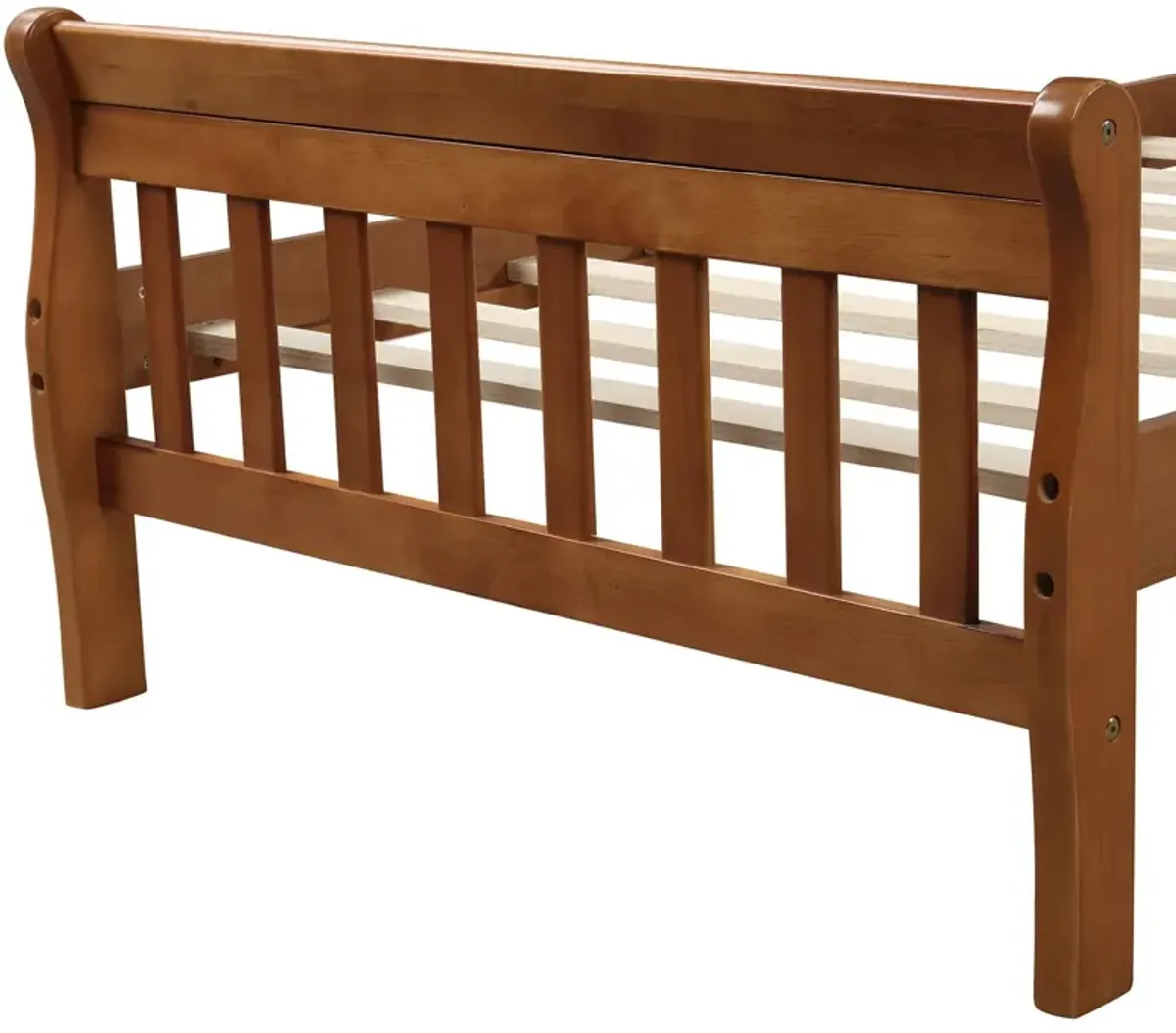 Platform Bed Frame Panel Bed Mattress Foundation Sleigh Bed With Headboard / Footboard / Wood Slat Support