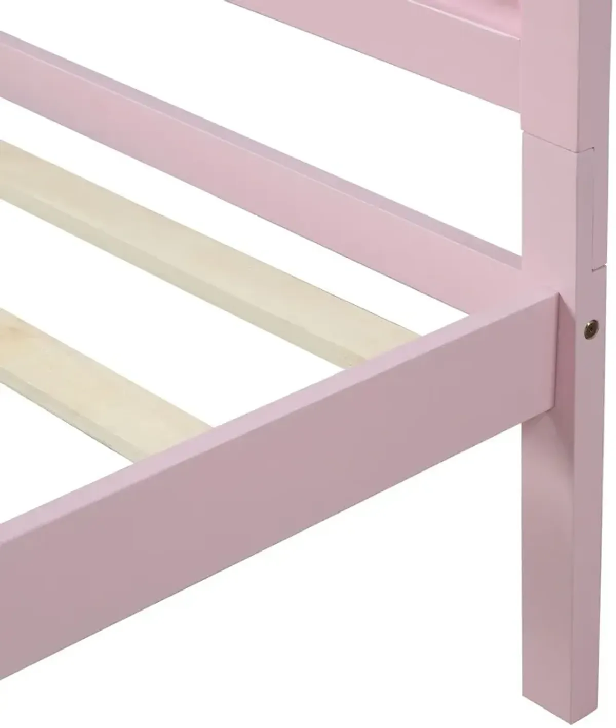 Twin Platform Bed Frame Mattress Foundation With Headboard And Wood Slat Support