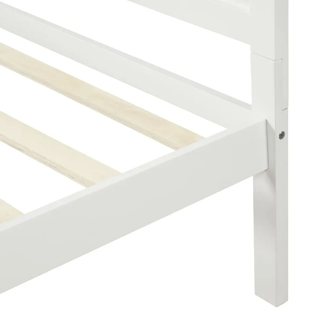 Twin Platform Bed Frame Mattress Foundation With Headboard And Wood Slat Support