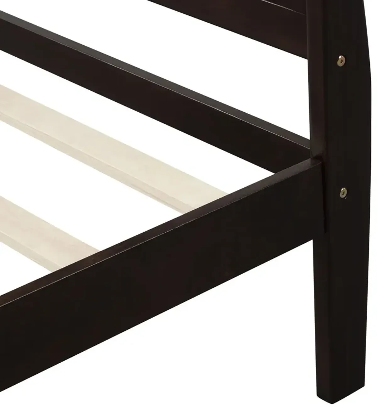 Twin Platform Bed Frame Mattress Foundation Sleigh Bed With Headboard / Footboard / Wood Slat Suppor