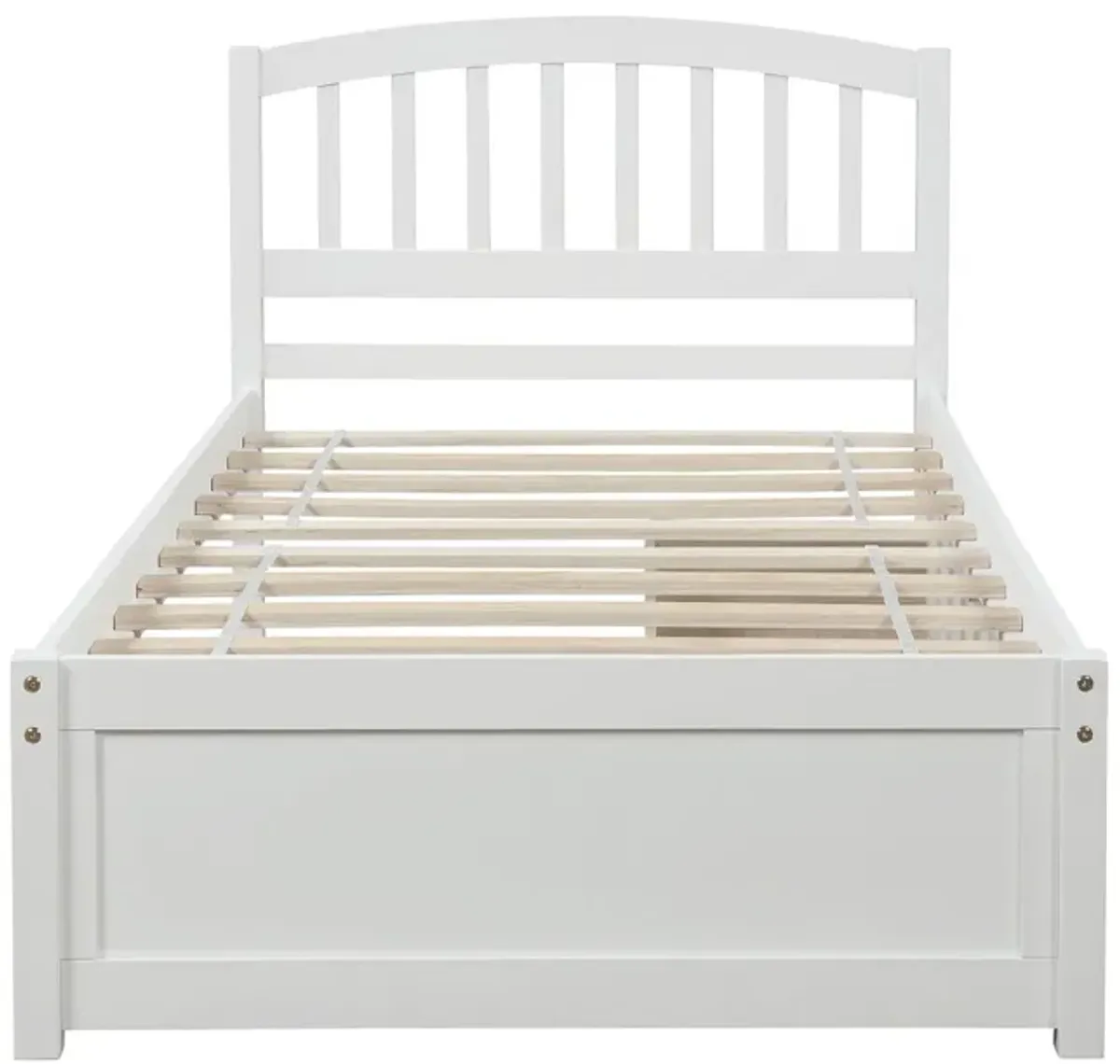 Platform Storage Bed Wood Bed Frame With Two Drawers And Headboard