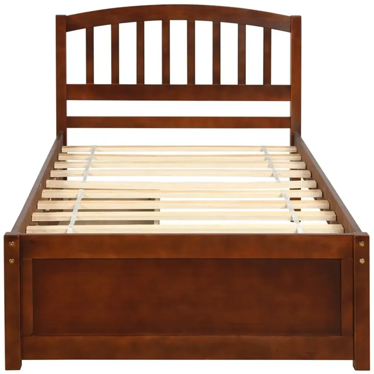 Platform Storage Bed Wood Bed Frame With Two Drawers And Headboard