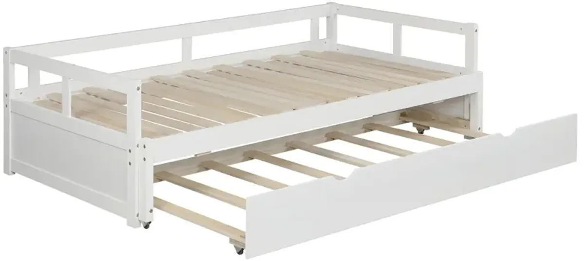 Extending Daybed With Trundle, Wooden Daybed With Trundle