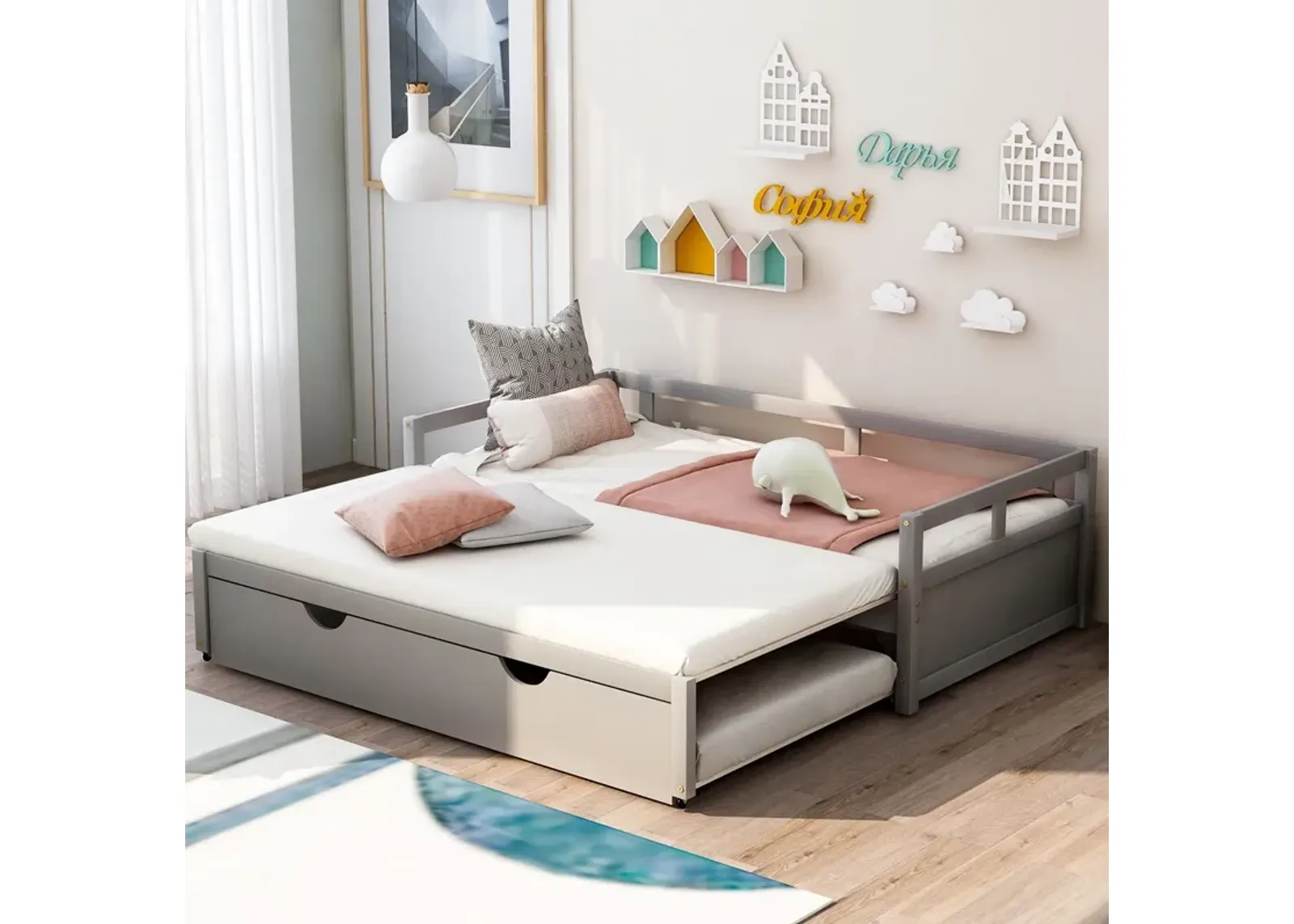 Extending Daybed With Trundle, Wooden Daybed With Trundle