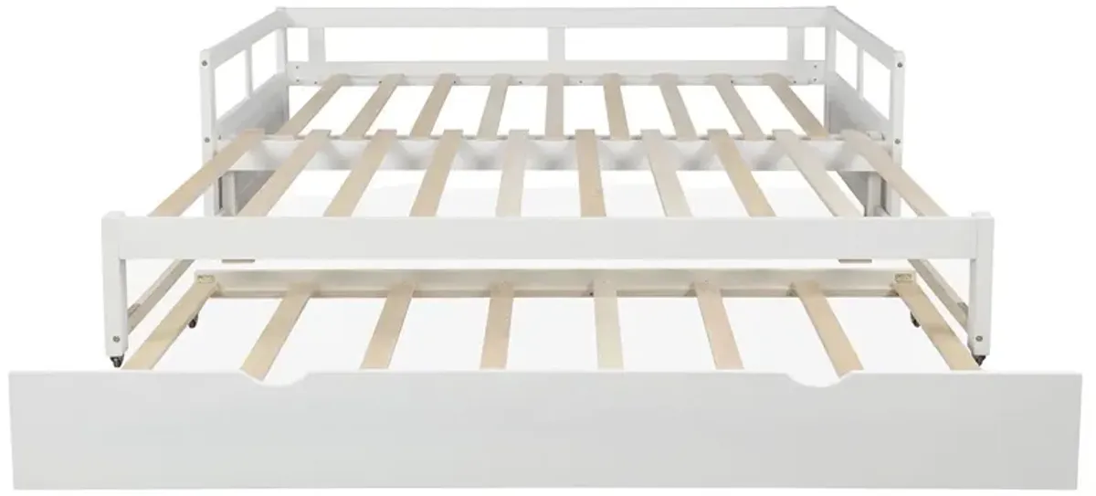 Extending Daybed With Trundle, Wooden Daybed With Trundle