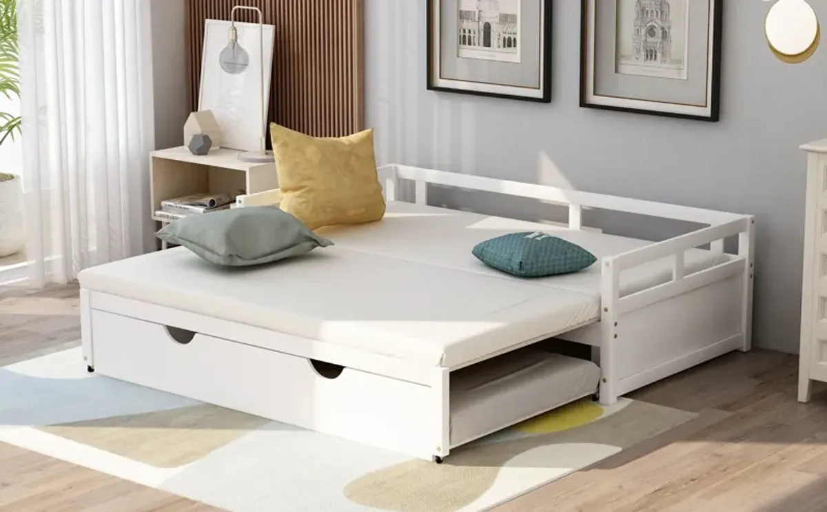 Extending Daybed With Trundle, Wooden Daybed With Trundle