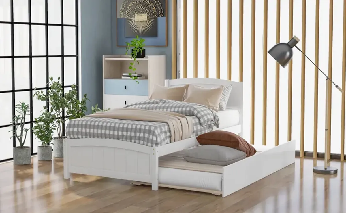 Platform Bed With Trundle