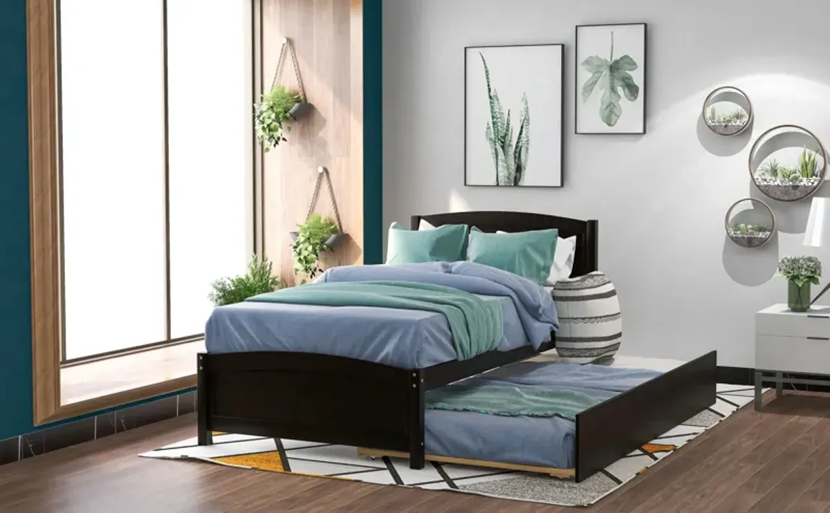 Platform Bed With Trundle