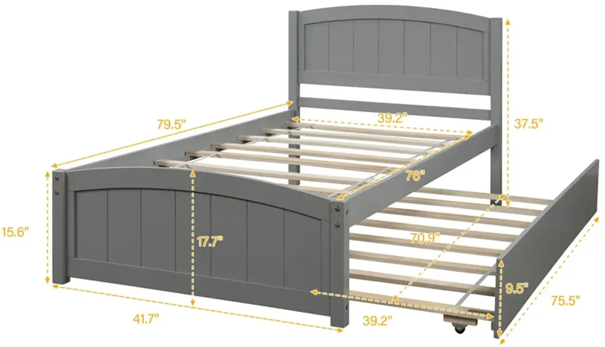 Platform Bed With Trundle