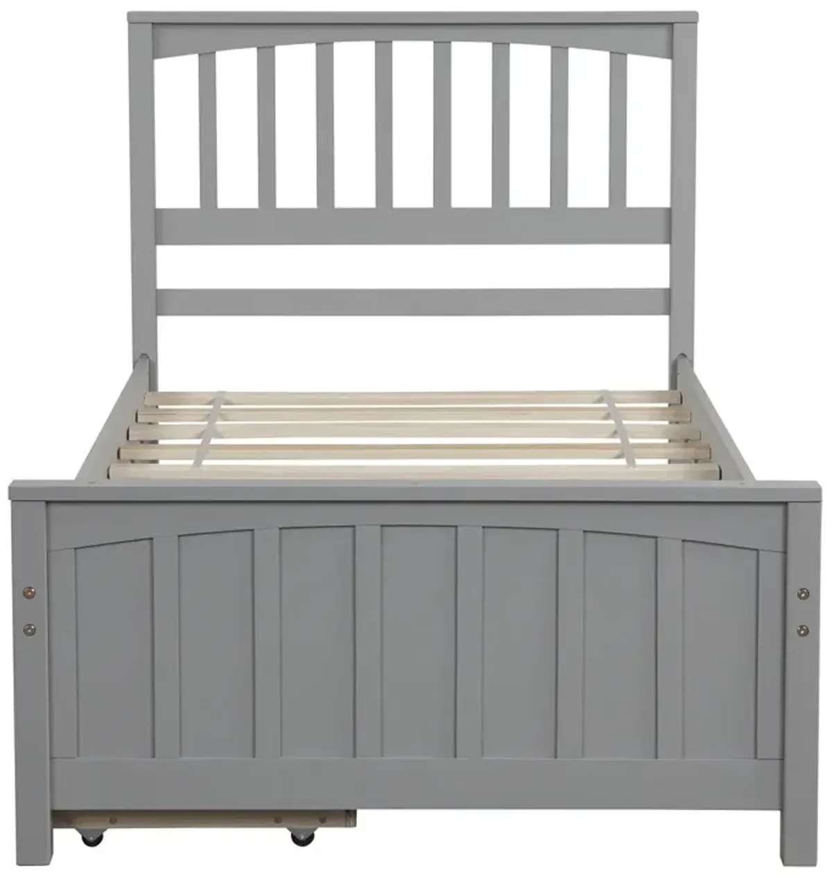 Twin Size Platform Bed With Two Drawers