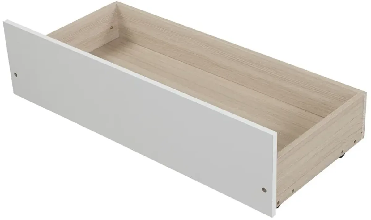 Twin Size Platform Bed With Two Drawers