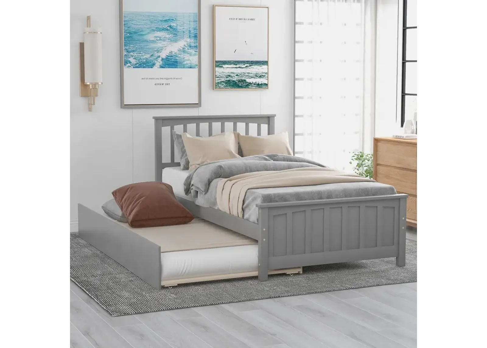 Platform Bed & Trundle