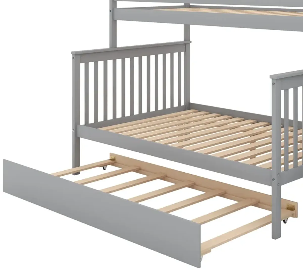 Twin Over Full Bunk Bed With Trundle And Staircase