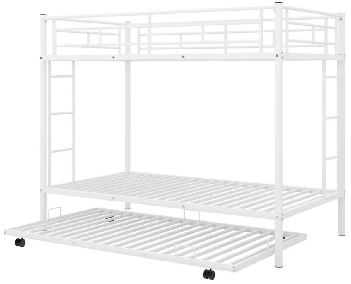 Twin Over Twin Bunk Bed With Trundle