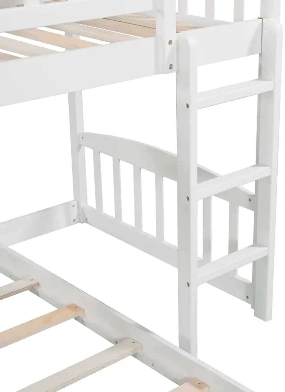 Twin Over Twin Stairway Bunk Bed With Two Drawers And Slide