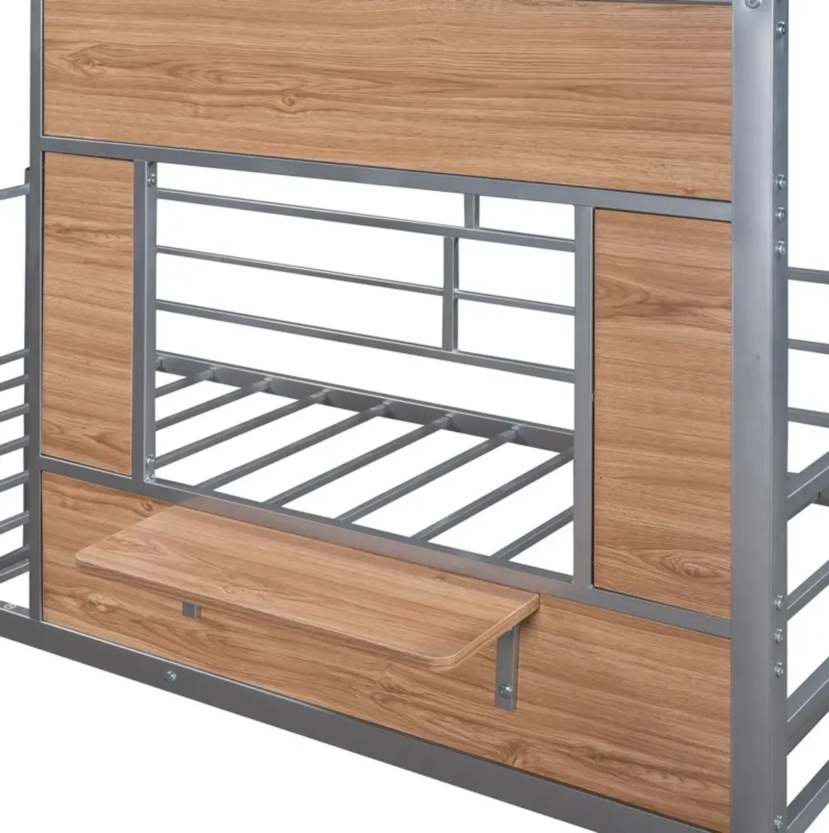 Twin Size Loft Bed With Roof, Window, Guardrail, Ladder