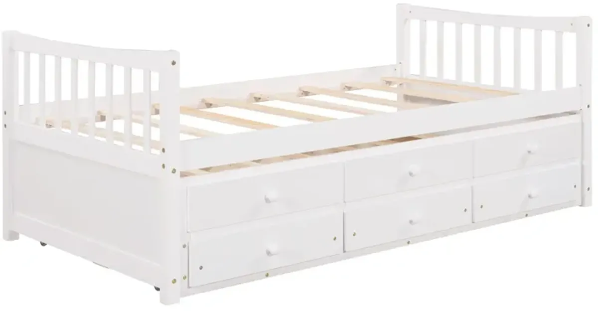 Twin Size Daybed With Trundle And Drawers