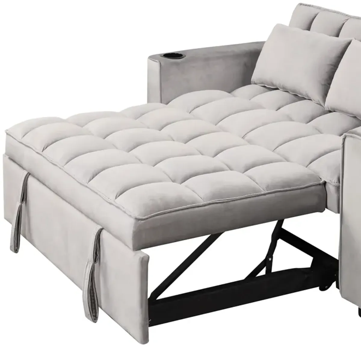 Multi Functional Sofa Bed With Cup Holder And USB Port For Living Room Or Apartments