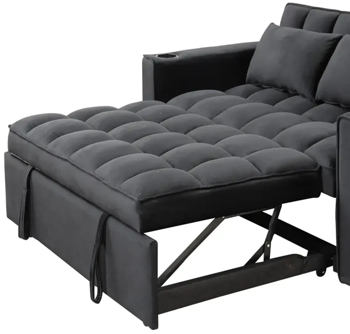 Multi Functional Sofa Bed With Cup Holder And USB Port For Living Room Or Apartments