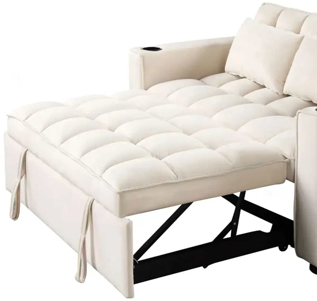 Multi Functional Sofa Bed With Cup Holder And USB Port For Living Room Or Apartments