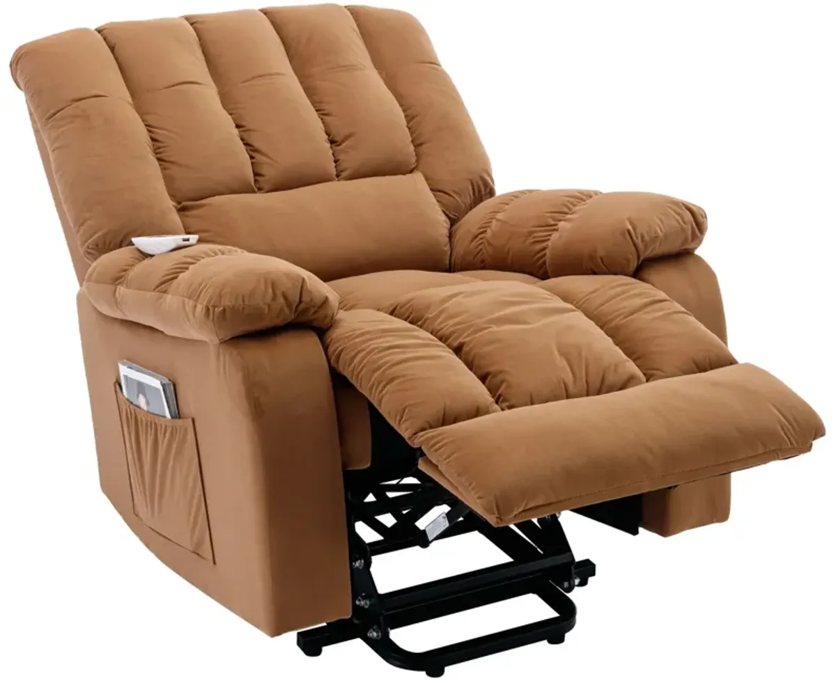 Massage Recliner Chair Electric Power Lift Recliner Chairs With Heat, Vibration, Side Pocket For Living Room Bedroom