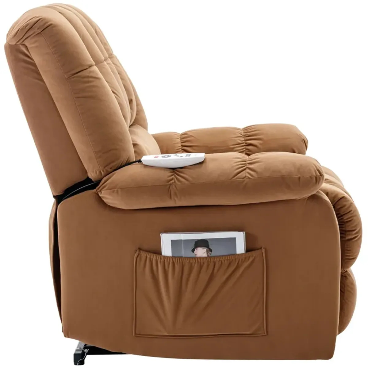 Massage Recliner Chair Electric Power Lift Recliner Chairs With Heat, Vibration, Side Pocket For Living Room Bedroom