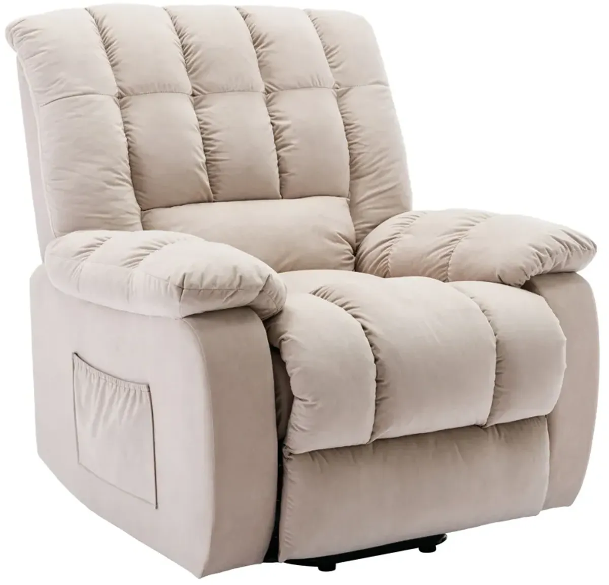 Massage Recliner Chair Electric Power Lift Recliner Chairs With Heat, Vibration, Side Pocket For Living Room Bedroom