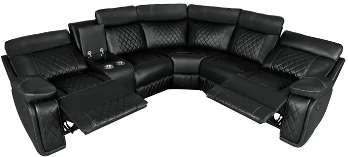 Home Theater Seating Manual Recliner With Cup Holder, Hide - Away Storage PU Reclining Sofa For Living Room, Home Theater