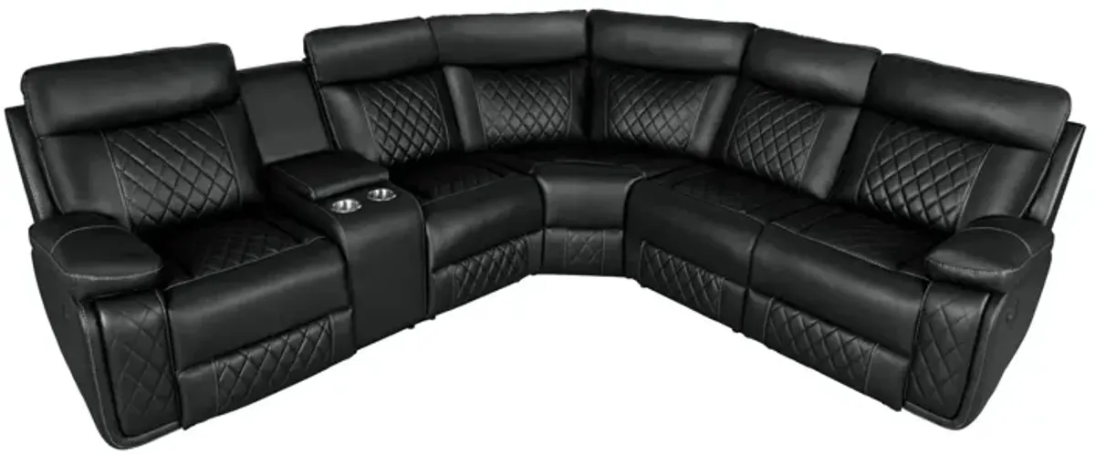 Home Theater Seating Manual Recliner With Cup Holder, Hide - Away Storage PU Reclining Sofa For Living Room, Home Theater