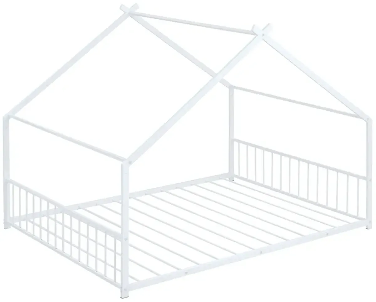 Metal House Bed