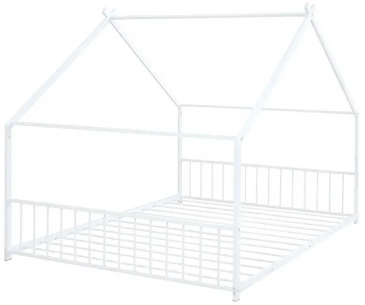 Metal House Bed