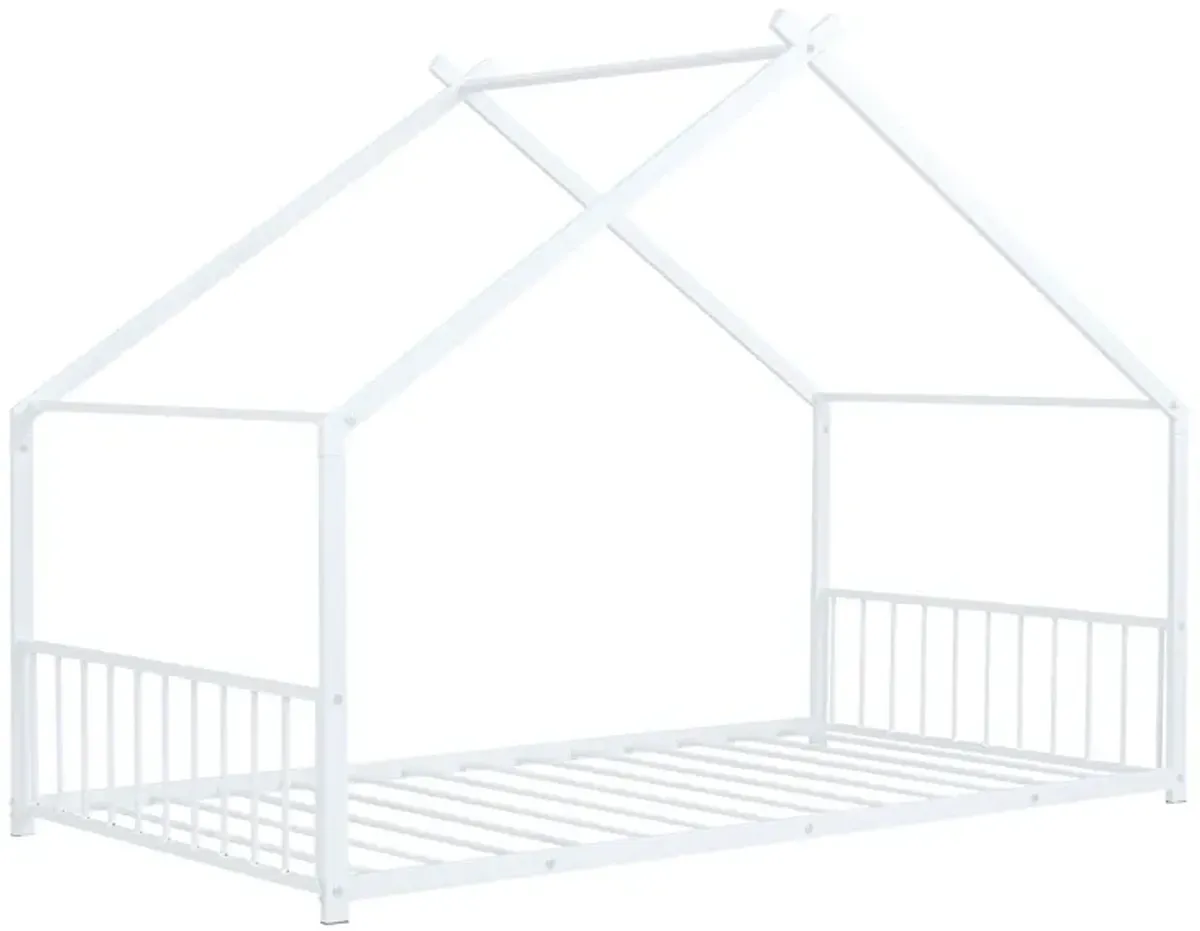 Metal House Bed