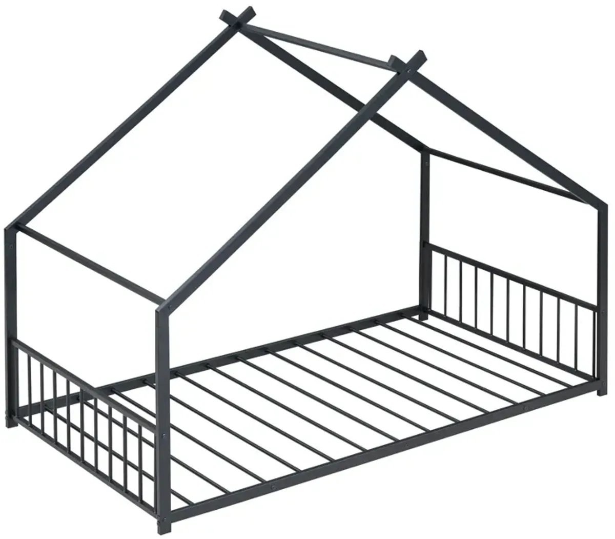 Metal House Bed