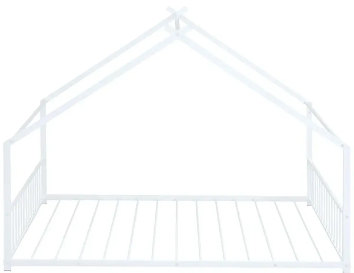 Metal House Bed