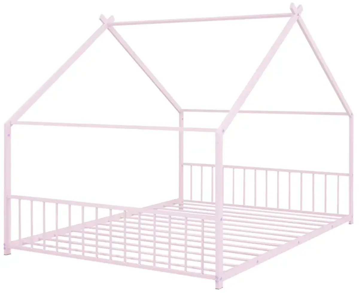 Metal House Bed