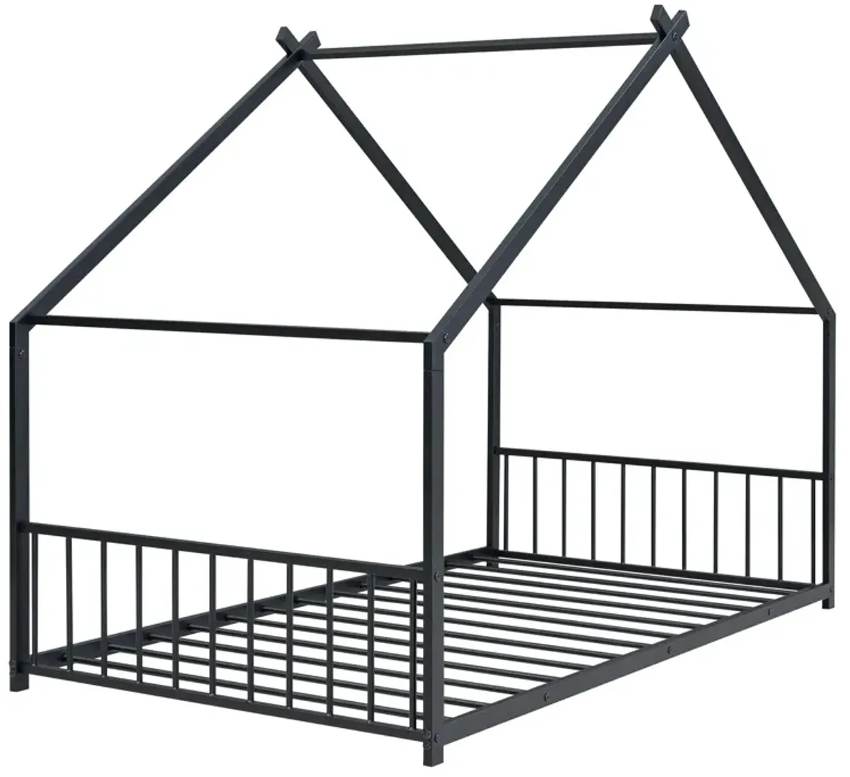 Metal House Bed