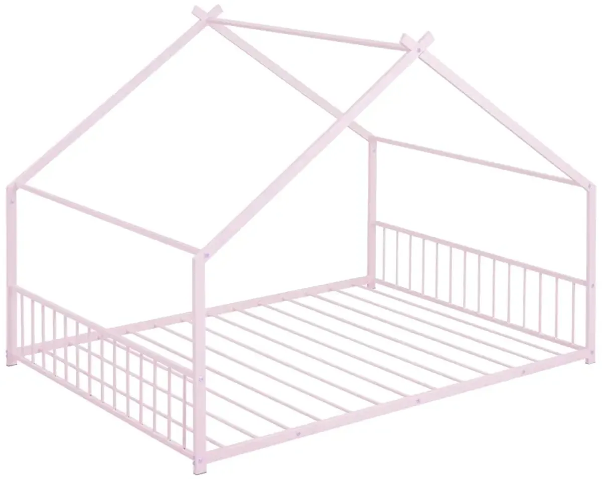 Metal House Bed