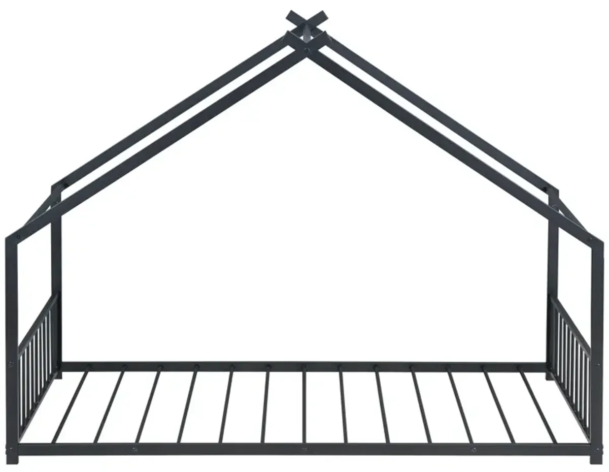 Metal House Bed