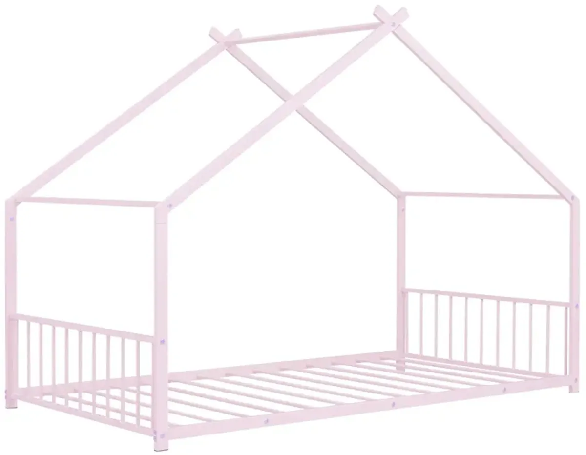 Metal House Bed