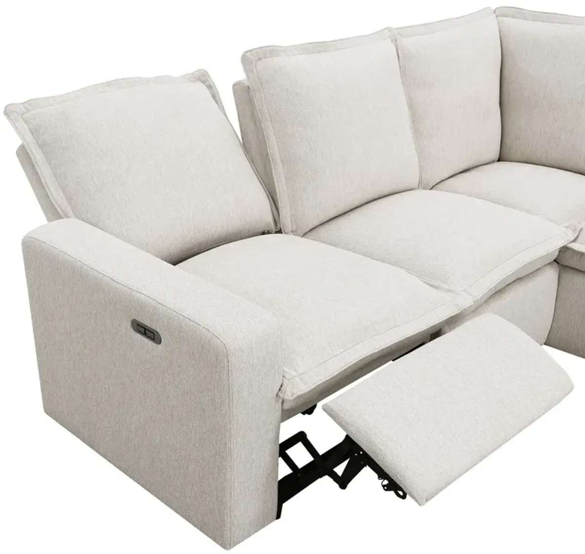 Power Recliner Chair Home Theater Seating Soft Chair With USB Port For Living Room, Bedroom, Theater Room