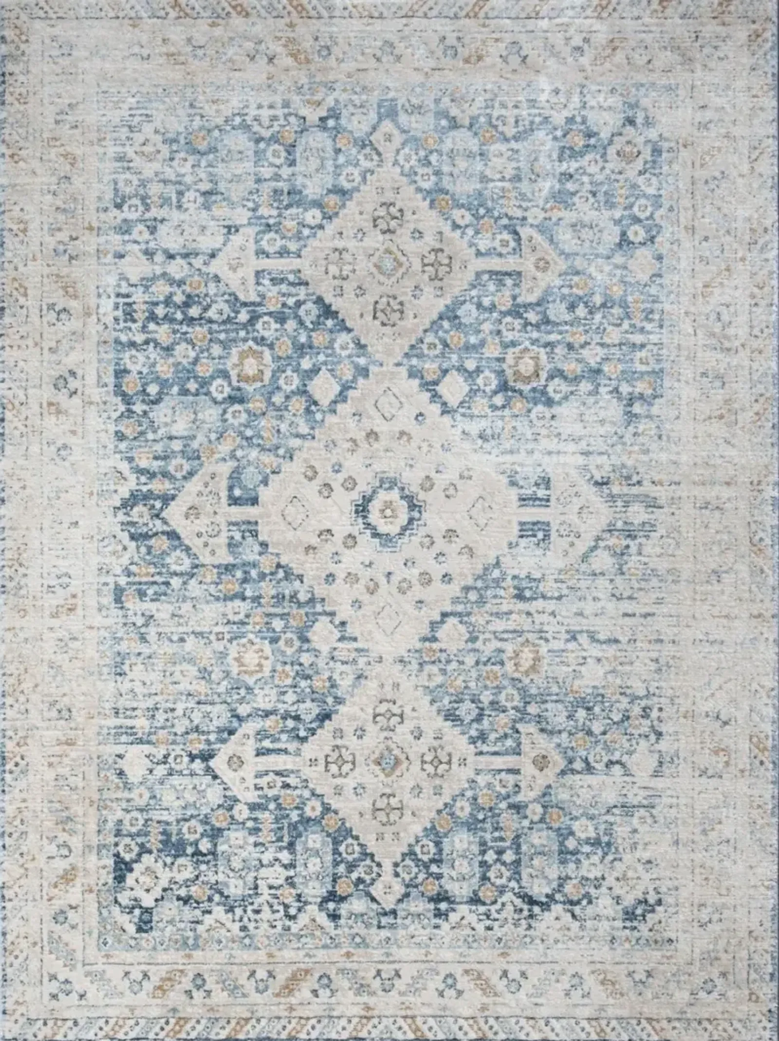 Noble - 5'3" X 7'3" Area Rug - Blue, Polyester