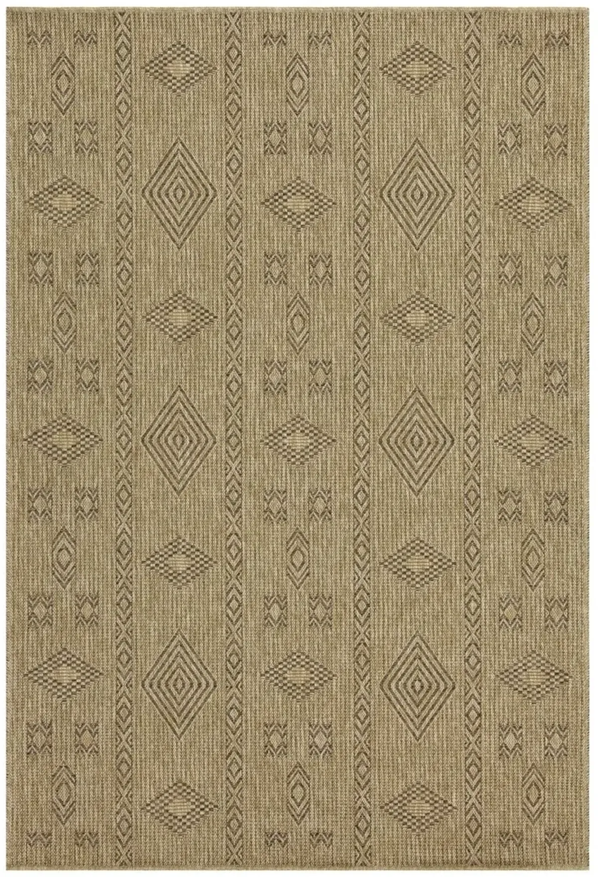 Earth - 5'3" X 7'3" Polypropylene Indoor, Outdoor Area Rug - Jute, Mocha