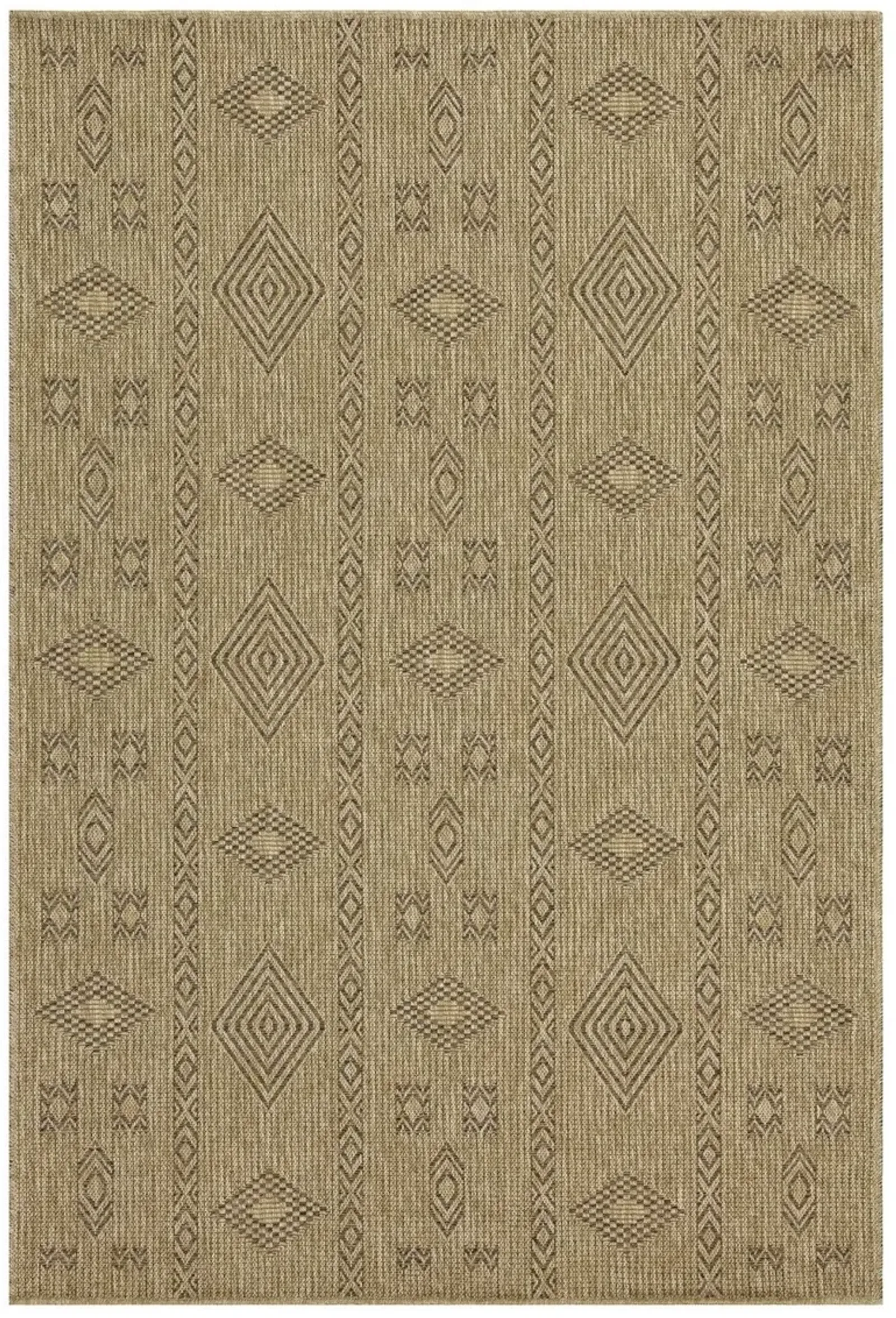 Earth - 5'3" X 7'3" Polypropylene Indoor, Outdoor Area Rug - Jute, Mocha