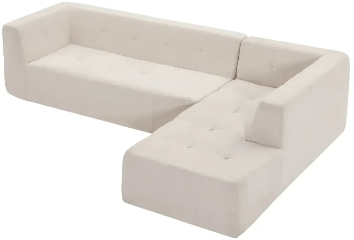 Modular Modular Combination Living Room Sofa Set, Modern Minimalist Sofa, Living Room Upholstered Sofa Bed, Bedroom, 2 Pieces Computer Free Combination, L-Shaped