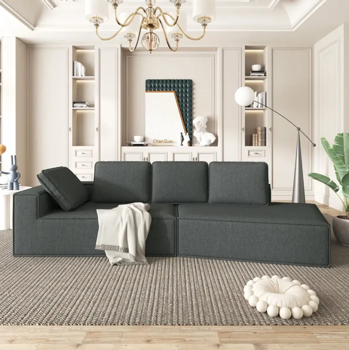 Stylish Chaise Lounge Modern Indoor Lounge Sofa Sleeper Sofa With Clean Lines For Living Room