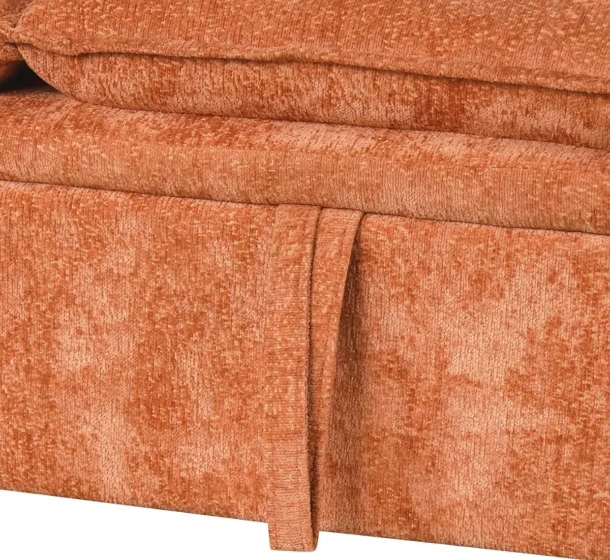 Convertible Sofa Bed Sectional Sofa Sleeper L-Shaped Sofa With A Storage Ottoman, Two Pillows, Two Power Sockets And Two USB Ports For Living Room