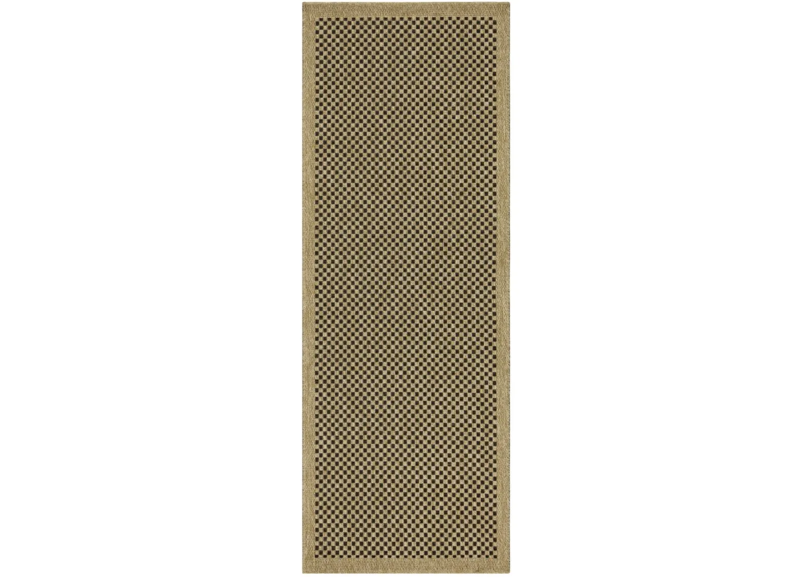 Earth - Indoor / Outdoor Area Rug Polypropylene - Jute / Black