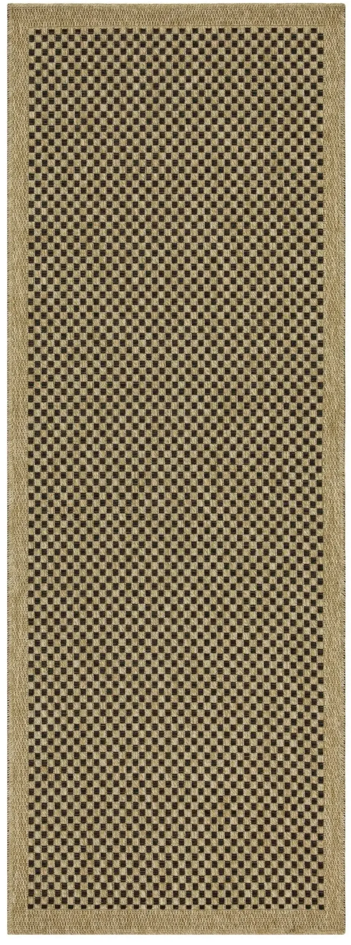 Earth - Indoor / Outdoor Area Rug Polypropylene - Jute / Black