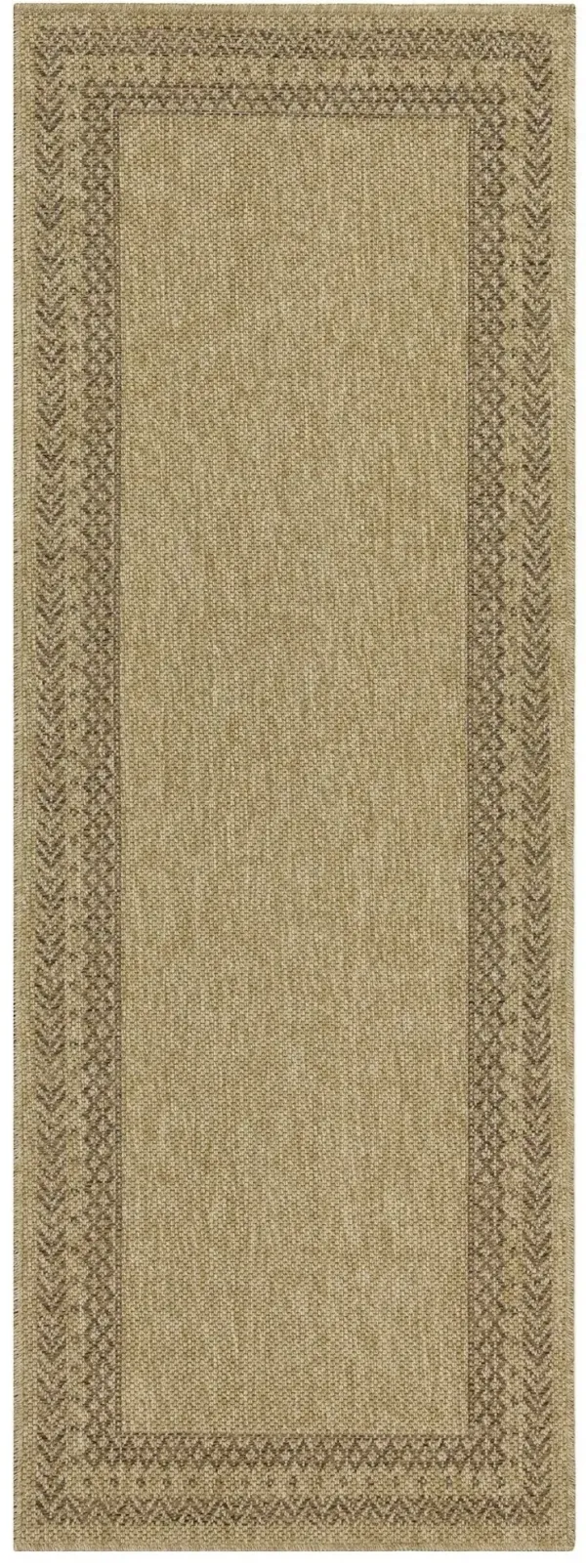 Earth - 2'7" X 7'3" Polypropylene, Indoor, Outdoor Area Rug - Jute, Mocha