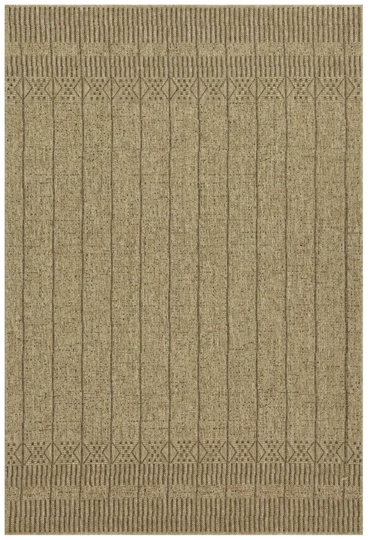 Earth - 2'7" X 7'3" Indoor, Outdoor, Area Rug - Jute, Mocha